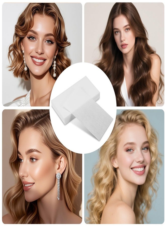 Bremorou 100 Pcs Hair Perm Paper, End Papers For Hairs Rollers, Wrap Paper For Hair, Disposable Salon Tissue Hairs Curling Papers with High Temperature Resistance for Salon and Home Styling - White - Image 5